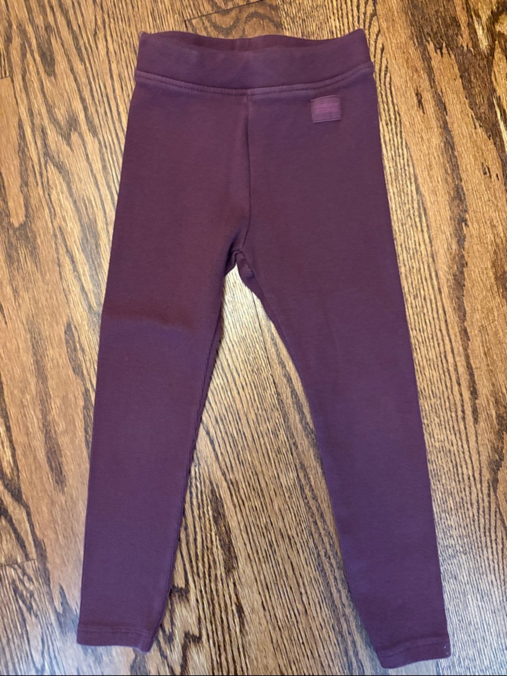 Zara Plum Ribbed Leggings